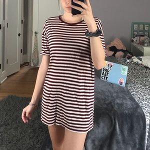 Striped t-shirt dress